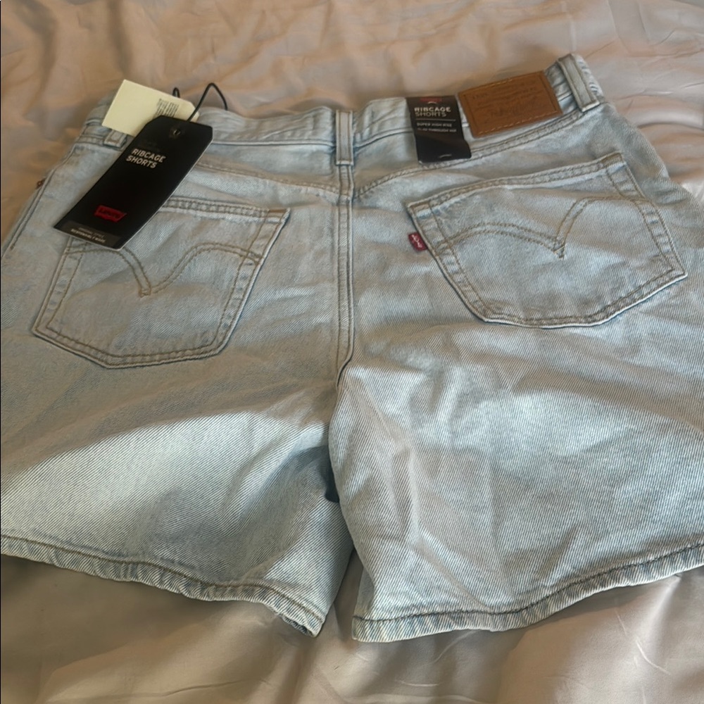 Levi's Sky Blue Denim Shorts